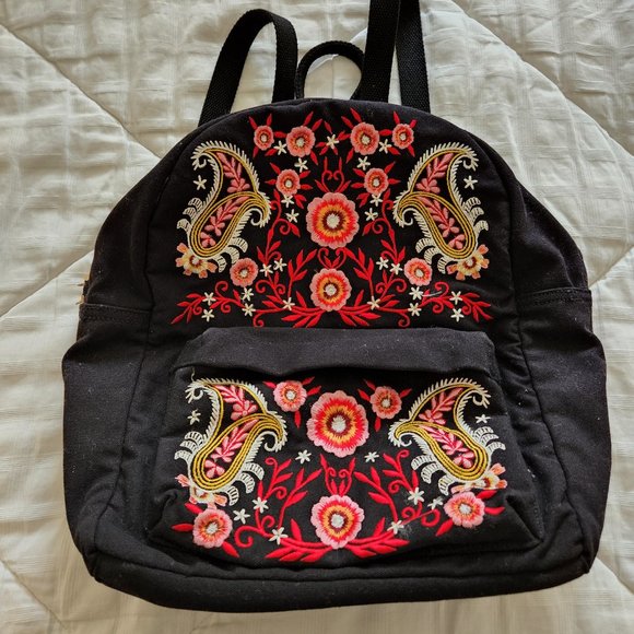 Forever 21 Bags Forever 2 Embroidered Backpack Poshmark
